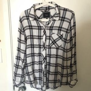 Rails white plaid shirt